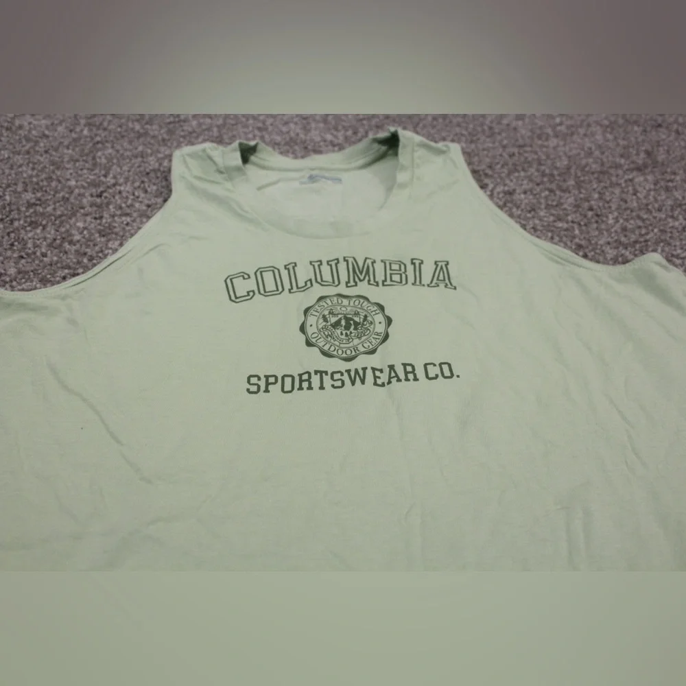 EUC Columbia Sage Green Casual Tank Top - Picture 3 of 7